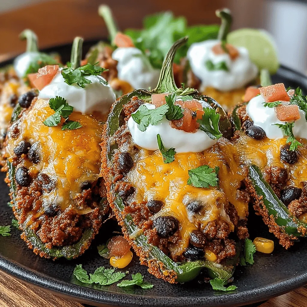 Taco-gefüllte Mini-Paprika sind eine wahre Gaumenfreude und bringen den mexikanischen Flair direkt zu Ihnen nach Hause. Diese köstliche und gesunde Snack-Option kombiniert die knackige Textur von Mini-Süßpaprika mit einer herzhaften Füllung aus würzigem Hackfleisch, Bohnen und Käse. Perfekt als Vorspeise oder Hauptgericht, sind diese gefüllten Paprika nicht nur lecker, sondern auch einfach zuzubereiten. Wenn Sie auf der Suche nach einem Rezept sind, das sowohl geschmacklich überzeugt als auch relativ schnell zubereitet ist, sind Sie hier genau richtig!