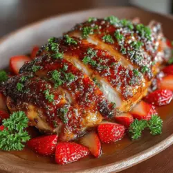 Der Erdbeer-Glasierte Truthahn ist nicht nur ein Gericht, sondern eine kulinarische Entdeckung, die frische Aromen und festliche Stimmung verkörpert. Ursprünglich aus der amerikanischen Küche stammend, hat sich dieses Rezept in den letzten Jahren als beliebte Wahl für Feiertagsfeiern und besondere Anlässe etabliert. Die Kombination aus zartem Truthahn und einer süß-sauren Erdbeerglasur sorgt für ein Geschmackserlebnis, das sowohl Gaumen als auch Augen erfreut. In einer Zeit, in der die Menschen nach kreativen und gesunden Alternativen suchen, bietet dieses Rezept eine hervorragende Möglichkeit, traditionelle Zubereitungen aufzufrischen.