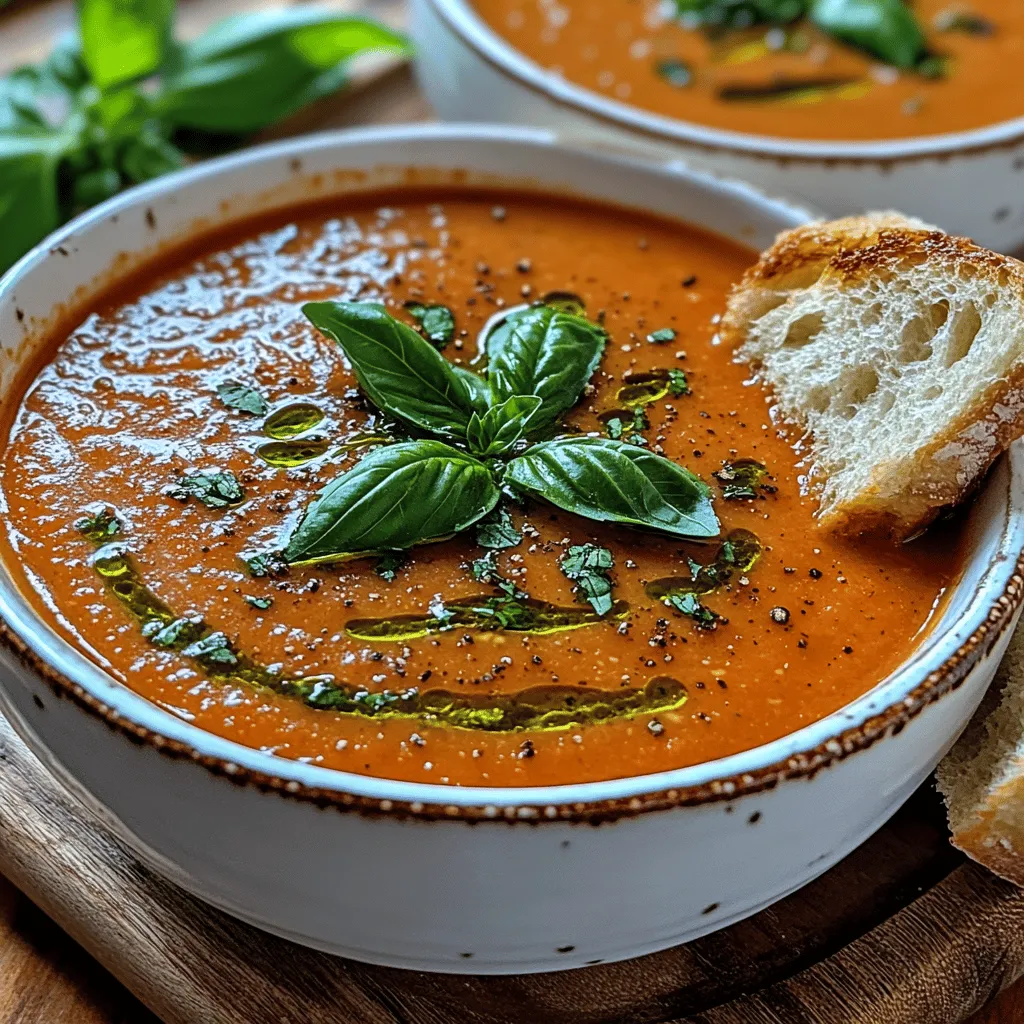 Cremige geröstete Tomaten-Bisque ist mehr als nur eine Suppe; sie ist eine Hommage an die köstlichen Aromen reifer Tomaten und die Vielseitigkeit der italienischen Küche. Diese reichhaltige und samtige Bisque kombiniert die süßen, karamellisierten Noten von gerösteten Tomaten mit dem herzhaften Geschmack von Zwiebeln und Knoblauch. Sie eignet sich perfekt als Vorspeise oder leichtes Hauptgericht und bringt jedes Dinner zu einem kulinarischen Höhepunkt. In diesem Artikel geben wir Ihnen einen detaillierten Leitfaden zur Zubereitung dieser köstlichen Tomaten-Bisque, einschließlich der besten Zutaten, Zubereitungstechniken und Kochmethoden.
