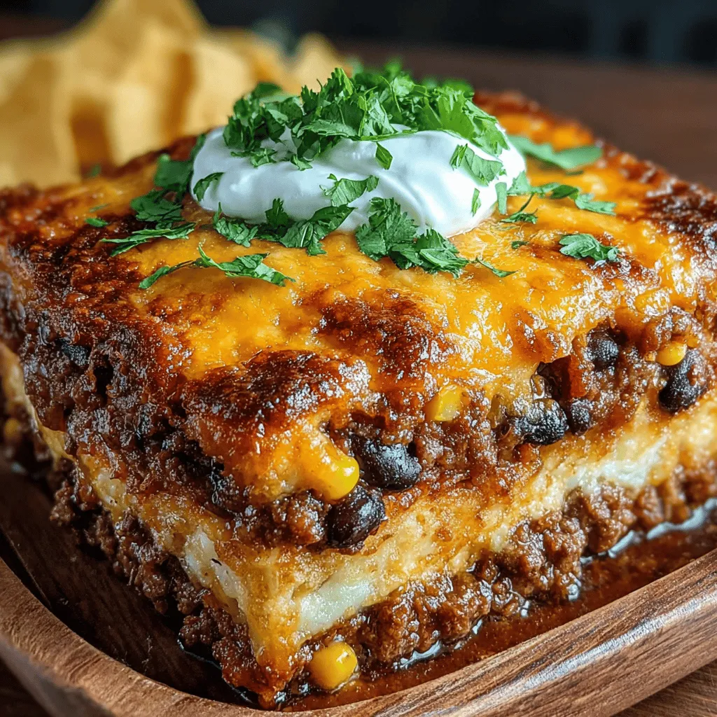 Wenn Sie auf der Suche nach einem herzhaften, sättigenden Gericht sind, das sowohl die Seele wärmt als auch den Gaumen erfreut, dann ist diese rustikale Cowboy Rindfleisch- und Bohnen-Bake genau das Richtige für Sie. Dieses Gericht vereint die Aromen von saftigem Rinderhackfleisch, würzigen Bohnen und geschmolzenem Käse in einer köstlichen Kombination, die sowohl für Familienessen als auch für gesellige Abende mit Freunden ideal ist.