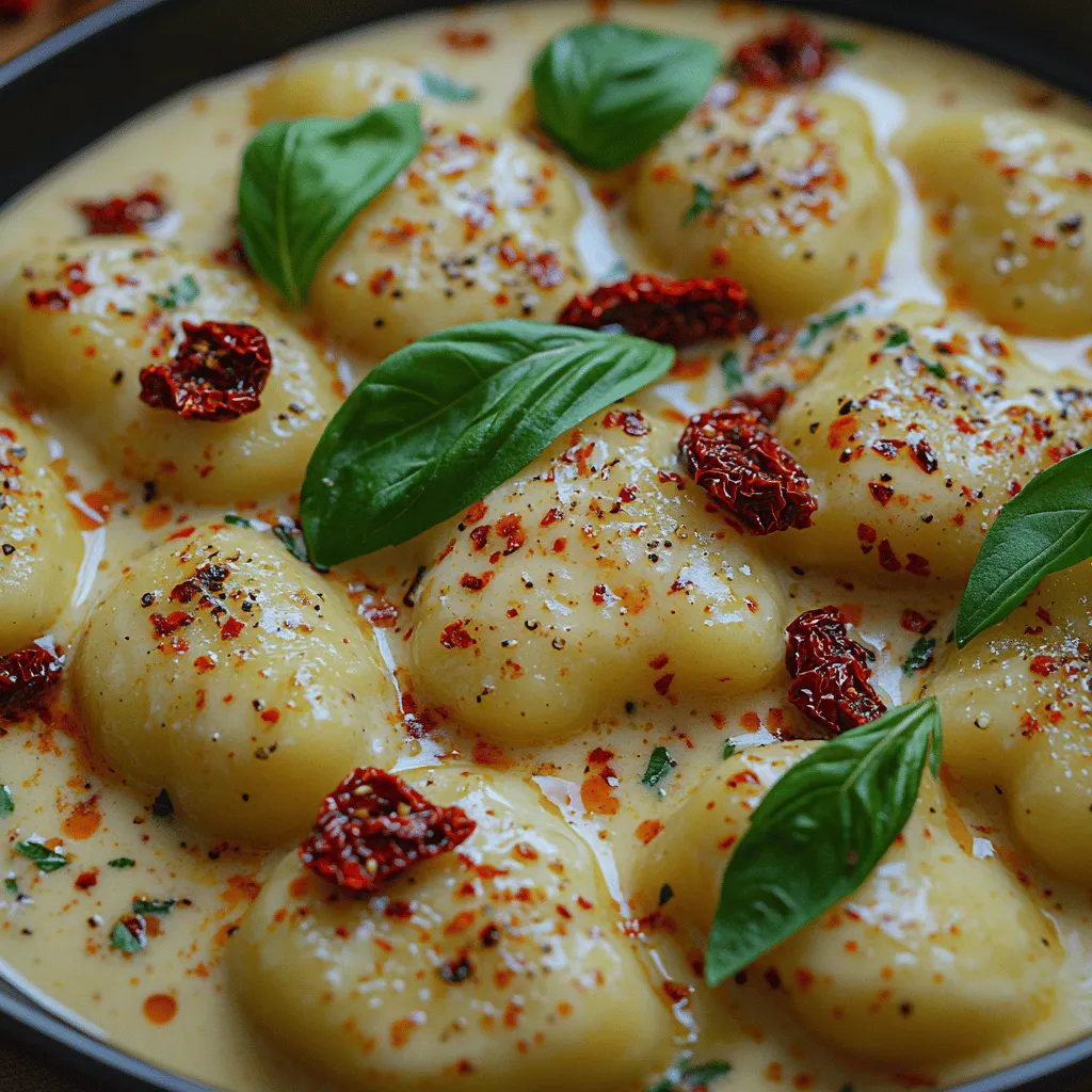 Willkommen in der kulinarischen Welt der cremigen Gnocchi mit getrockneten Tomaten! Dieses Rezept ist nicht nur einfach zuzubereiten, sondern auch ein wahres Geschmackserlebnis, das sowohl bei Familienessen als auch bei besonderen Anlässen begeistert. Gnocchi, die kleinen italienischen Teigwaren, sind eine wunderbare Alternative zu herkömmlicher Pasta und bieten eine einzigartige Textur und einen herzhaften Geschmack.