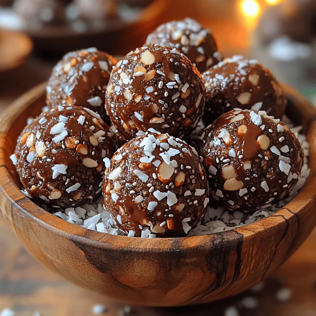 Himmlische Schokoladen-Dattel-Energie-Bälle sind der perfekte Snack für alle, die eine gesunde, aber auch köstliche Nascherei suchen. Diese kleinen Kraftpakete vereinen die Süße von Medjool-Datteln mit dem herzhaften Geschmack von Mandeln und dem tiefen Aroma von ungesüßtem Kakaopulver. Sie sind nicht nur einfach zuzubereiten, sondern bieten auch eine hervorragende Möglichkeit, den Körper mit Energie zu versorgen – ideal für einen schnellen Snack nach dem Sport oder als gesunde Süßigkeit für zwischendurch.