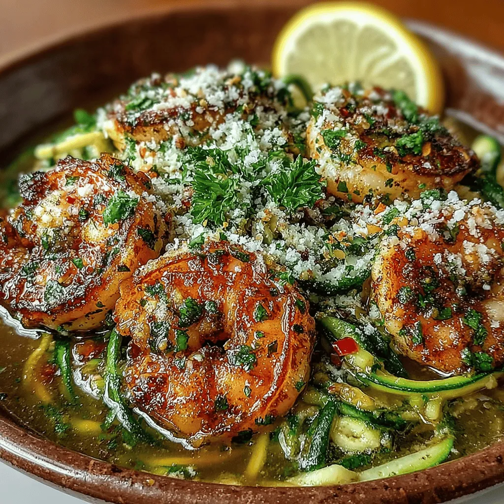 Die Knoblauchbutter-Garnelen mit Zoodles sind ein wahres Fest für alle Feinschmecker, die eine köstliche und gesunde Mahlzeit suchen. Diese wunderbare Kombination aus zarten Garnelen, aromatischer Knoblauchbutter und leichten Zucchini-Nudeln, auch bekannt als Zoodles, vereint Geschmack und Textur auf außergewöhnliche Weise.