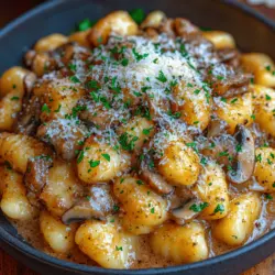Gnocchi sind traditionelle italienische Teigwaren, die in der Regel aus Kartoffeln, Mehl und Eiern hergestellt werden. Sie sind bekannt für ihre weiche, zarte Konsistenz und die Fähigkeit, Saucen aller Art perfekt aufzunehmen. In der vegetarischen und veganen Küche sind sie besonders beliebt, da sie sich leicht anpassen lassen und eine hervorragende Basis für verschiedene Zutaten bieten. Die Kombination von Gnocchi mit Pilzen und Knoblauch ist nicht nur geschmacklich harmonisch, sondern auch gesundheitlich vorteilhaft. Pilze sind reich an Vitaminen, Mineralstoffen und Antioxidantien, während Knoblauch für seine entzündungshemmenden Eigenschaften bekannt ist.