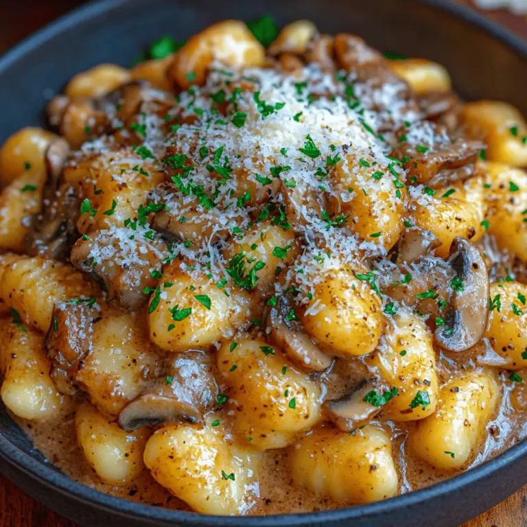 Gnocchi sind traditionelle italienische Teigwaren, die in der Regel aus Kartoffeln, Mehl und Eiern hergestellt werden. Sie sind bekannt für ihre weiche, zarte Konsistenz und die Fähigkeit, Saucen aller Art perfekt aufzunehmen. In der vegetarischen und veganen Küche sind sie besonders beliebt, da sie sich leicht anpassen lassen und eine hervorragende Basis für verschiedene Zutaten bieten. Die Kombination von Gnocchi mit Pilzen und Knoblauch ist nicht nur geschmacklich harmonisch, sondern auch gesundheitlich vorteilhaft. Pilze sind reich an Vitaminen, Mineralstoffen und Antioxidantien, während Knoblauch für seine entzündungshemmenden Eigenschaften bekannt ist.