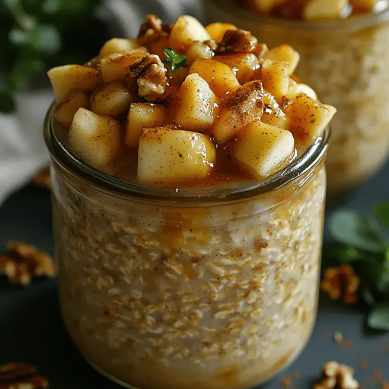 Süße Apfelkuchen Overnight Oats sind ein köstliches und nahrhaftes Frühstück, das perfekt für einen energischen Start in den Tag ist. Diese einfache und kreative Variante von Overnight Oats kombiniert die Aromen eines klassischen Apfelkuchens mit der Bequemlichkeit von Haferflocken, die über Nacht eingeweicht werden. Ob Sie ein vielbeschäftigter Morgenmensch sind oder einfach nur nach einer gesunden Frühstücksidee suchen – dieses Rezept wird Ihnen gefallen!