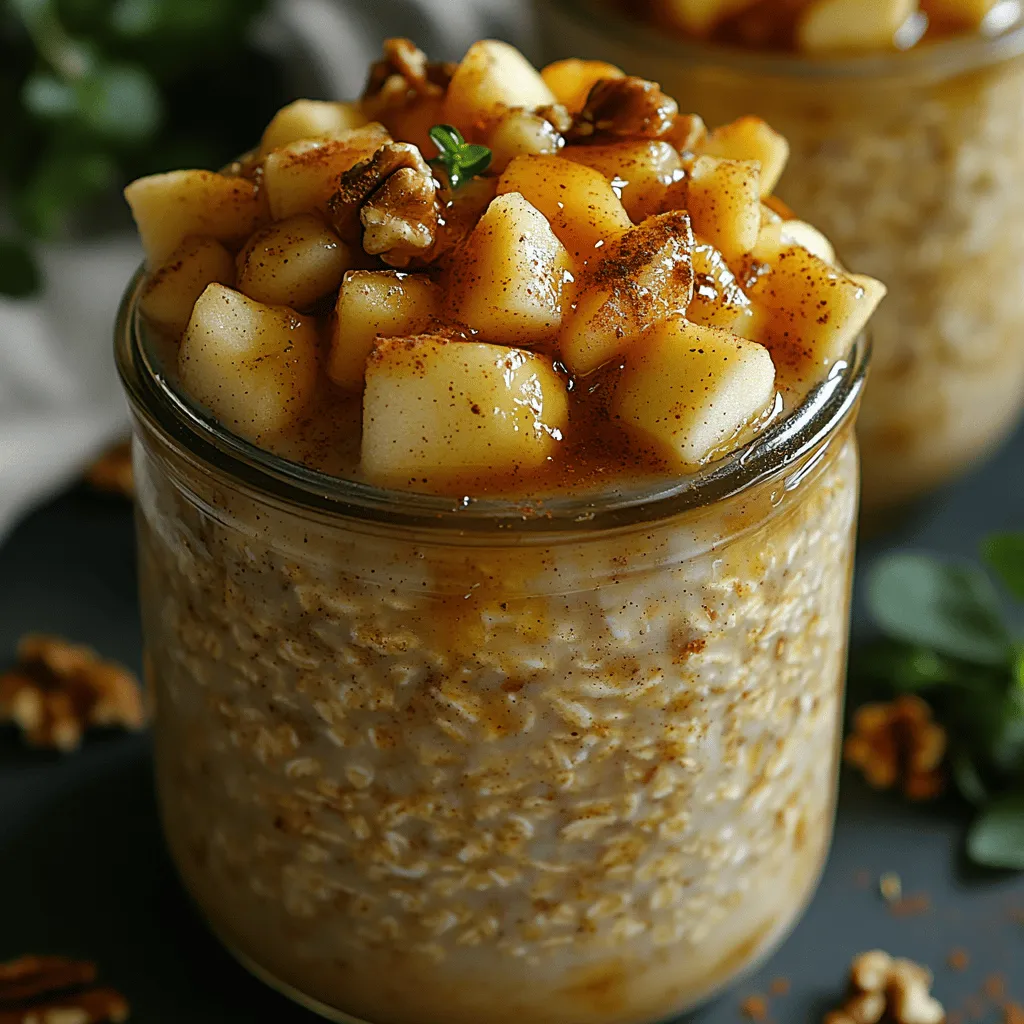Süße Apfelkuchen Overnight Oats sind ein köstliches und nahrhaftes Frühstück, das perfekt für einen energischen Start in den Tag ist. Diese einfache und kreative Variante von Overnight Oats kombiniert die Aromen eines klassischen Apfelkuchens mit der Bequemlichkeit von Haferflocken, die über Nacht eingeweicht werden. Ob Sie ein vielbeschäftigter Morgenmensch sind oder einfach nur nach einer gesunden Frühstücksidee suchen – dieses Rezept wird Ihnen gefallen!