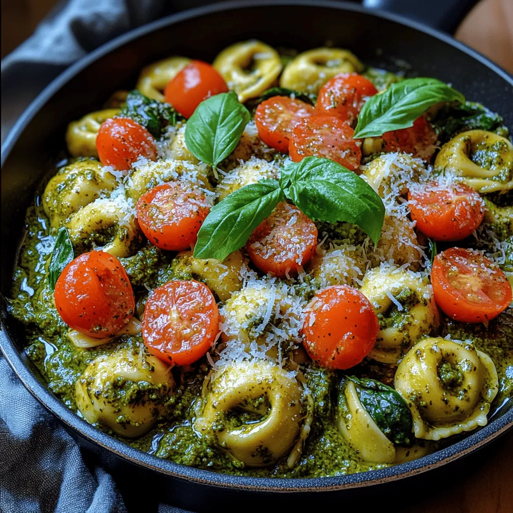 Die cremige Pesto Tortellini-Pfanne ist ein Gericht, das nicht nur den Gaumen verwöhnt, sondern auch in kürzester Zeit zubereitet werden kann. Dieses köstliche Ein-Pfannen-Gericht vereint die Aromen Italiens mit der Leichtigkeit eines schnellen Abendessens. Die Kombination aus zarten Käsetortellini, frischem Gemüse und einer cremigen Pesto-Sauce macht diese Pfanne zu einem perfekten Gericht für alle, die es lieben, nach einem langen Tag schnell etwas Köstliches zuzubereiten.