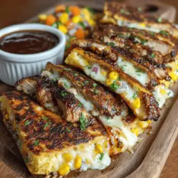 Die Basis für jede großartige Quesadilla sind die Zutaten. Bei diesem Rezept stehen Hähnchenbrustfilets, BBQ-Sauce, Käse und Gemüse im Vordergrund. Die Auswahl der richtigen Zutaten ist entscheidend, um den besten Geschmack zu erzielen. Frische Hähnchenbrustfilets bieten eine zarte Textur, während die BBQ-Sauce – ob rauchig oder süß – den Charakter der Quesadillas bestimmt. Die Verwendung von hochwertigem Käse sorgt für eine cremige Konsistenz, die beim Schmelzen in der Quesadilla perfekt zur Geltung kommt. Außerdem können Sie die Füllungen nach Ihrem Geschmack anpassen, indem Sie saisonales Gemüse oder Ihre Lieblingszutaten hinzufügen.