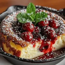 Clafoutis hat seine Wurzeln in der französischen Landhausküche und wird häufig in den warmen Monaten zubereitet, wenn die Kirschen in voller Pracht blühen. Die Einfachheit des Rezepts und die Verwendung frischer, saisonaler Zutaten machen es zu einem perfekten Dessert für jede Gelegenheit, sei es ein sommerliches Picknick, ein festliches Abendessen oder einfach ein süßer Genuss für sich selbst. Durch die Verwendung von Kirschen, die für ihren süßen und saftigen Geschmack bekannt sind, erhält das Clafoutis eine besondere Note, die es besonders macht.