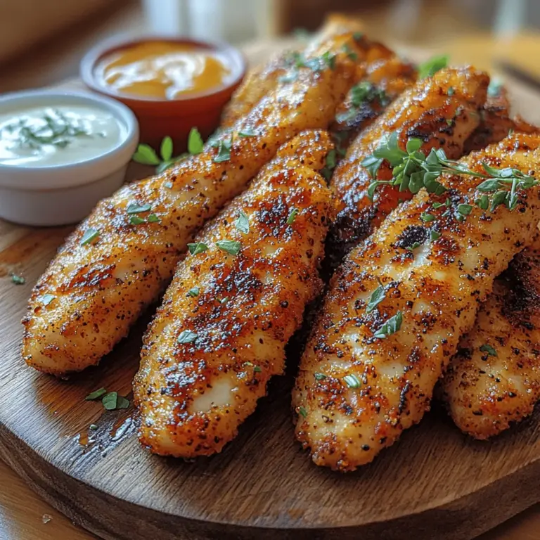 Willkommen in der aufregenden Welt der kulinarischen Köstlichkeiten! Wenn Sie auf der Suche nach einem Gericht sind, das sowohl knusprig als auch würzig ist, dann sind Sie hier genau richtig. Heute werden wir köstliche Crispy Cajun Chicken Strips zubereiten – ein Rezept, das nicht nur einfach zuzubereiten ist, sondern auch ein echter Publikumsmagnet bei jeder Zusammenkunft oder beim Familienessen. Diese Hähnchenstreifen überzeugen durch ihre knusprige Panade und die aromatischen Cajun-Gewürze, die jedem Biss einen intensiven Geschmack verleihen.