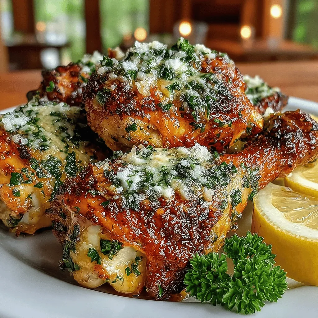 Wenn es um köstliche und unkomplizierte Abendessen geht, sind Knoblauch-Parmesan-Hühnchenbeine ein echter Klassiker. Dieses Rezept vereint das zarte Fleisch von Hähnchenschenkeln mit dem herzhaften Geschmack von Knoblauch und dem nussigen Aroma von frisch geriebenem Parmesan. Die Kombination dieser Zutaten sorgt nicht nur für einen unvergesslichen Geschmack, sondern auch für ein verlockendes Aroma, das jedes Familienessen in ein festliches Erlebnis verwandelt. Mit einer knusprigen Haut, die goldbraun gebacken wird, und einer würzigen Butter-Marinade ist dieses Gericht sowohl einfach zuzubereiten als auch absolut lecker.