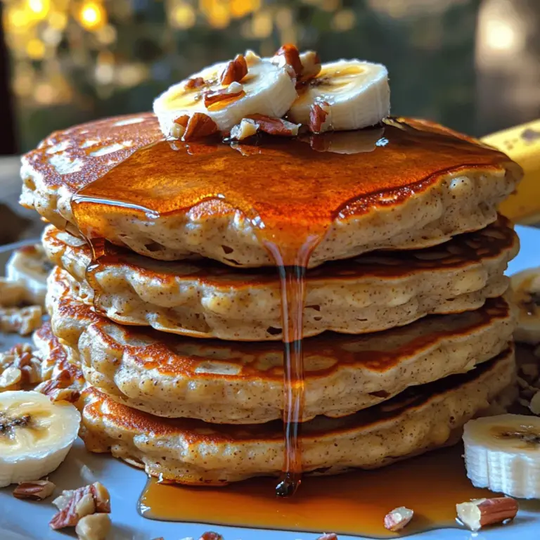 Willkommen in der Welt der fluffigen Bananen-Hafer-Pfannkuchen! Dieses einfache und doch köstliche Rezept bringt nicht nur Freude auf den Frühstückstisch, sondern ist auch eine gesunde Option, die Sie mit Energie für den Tag versorgt. Bananen und Haferflocken sind nicht nur lecker, sondern auch nährstoffreich und bieten eine Vielzahl von gesundheitlichen Vorteilen. Die Kombination aus einer reifen Banane und feinen Haferflocken sorgt für eine wunderbare Textur und einen natürlichen, süßen Geschmack, der sowohl Kinder als auch Erwachsene begeistert.