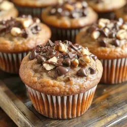 In der Welt der Backkunst gibt es kaum eine Kombination, die so verführerisch ist wie die von Schokolade und Banane. Die „Choco-Banana Bliss Muffins“ sind nicht nur ein köstliches Frühstück oder ein Snack für zwischendurch, sondern auch eine wunderbare Möglichkeit, reife Bananen zu verwerten. Diese Muffins sind saftig, schokoladig und haben das perfekte Gleichgewicht aus Süße und herzhaftem Geschmack.