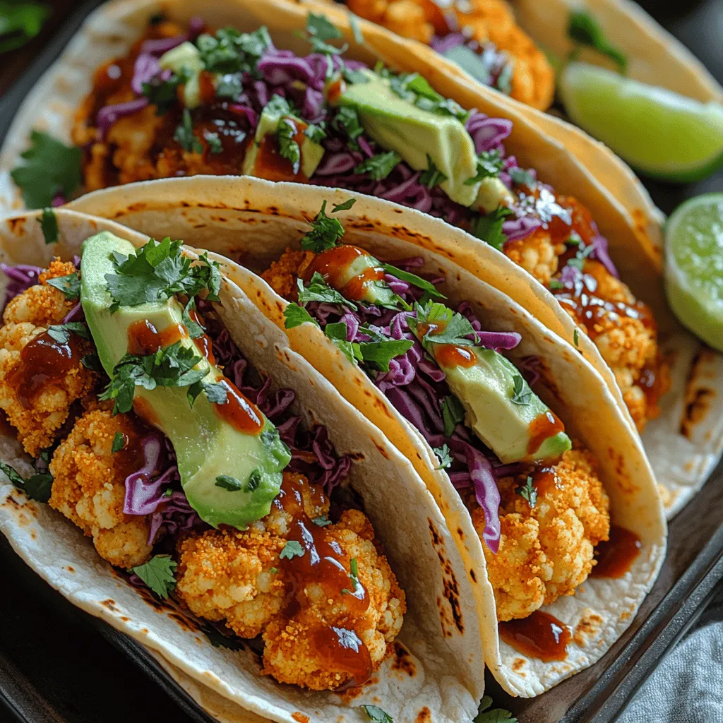 Wenn Sie auf der Suche nach einem aufregenden, geschmackvollen und gleichzeitig gesunden Rezept sind, sind diese knusprigen BBQ Blumenkohl-Tacos genau das Richtige für Sie! Diese köstlichen Tacos kombinieren die zarten Aromen von Blumenkohl mit einer knusprigen Panade und einer rauchigen BBQ-Sauce, die jedem Bissen ein unverwechselbares Geschmackserlebnis verleihen. Perfekt für ein schnelles Mittagessen, ein schmackhaftes Abendessen oder als Partyhäppchen, diese Tacos sind nicht nur einfach zuzubereiten, sondern auch ein echter Publikumsmagnet.