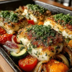 Willkommen zu einem Rezept, das sowohl frisch als auch gesund ist: Zesty Lemon-Herb-Tilapia mit Gemüse-Medley. Dieses Gericht vereint die zarten Aromen von Tilapia mit einer spritzigen Zitronen-Kräuter-Marinade und einem bunten Gemüse-Medley. Es eignet sich hervorragend für ein schnelles Abendessen unter der Woche oder für ein elegantes Dinner mit Freunden und Familie. Mit einer Zubereitungszeit von nur 15 Minuten und einer Gesamtzeit von 35 Minuten ist es ein perfektes Beispiel für eine einfache, aber schmackhafte Mahlzeit.