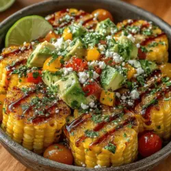 Süßer Maissalat ist ein erfrischendes, leichtes Gericht, das die Aromen des Sommers perfekt einfängt. Ideal für Grillfeste, Picknicks oder als Beilage zu einem Hauptgericht, verbindet dieser Salat die Süße des Maises mit frischen, knackigen Gemüsesorten und einer spritzigen Limetten-Vinaigrette. Dieses Rezept ist nicht nur einfach zuzubereiten, sondern auch eine leckere Möglichkeit, die Vorteile von frischem Gemüse und gesunden Fetten zu genießen.