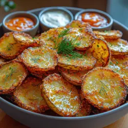 Hausgemachte Rezepte erfreuen sich immer größerer Beliebtheit, besonders in einer Zeit, in der viele Menschen nach gesunden, köstlichen Snacks suchen, die ganz einfach zubereitet werden können. Heute präsentieren wir Ihnen ein Rezept, das sowohl gesund als auch schmackhaft ist: die knusprigen dilligen Gurkenchips. Diese luftgebackenen Gurkenchips sind eine wahre Delikatesse und stellen eine perfekte Kombination aus frischem Gemüse, aromatischen Gewürzen und einer knusprigen Textur dar. Ob als Snack für zwischendurch, als Beilage zu einem Hauptgericht oder beim nächsten Filmabend – diese Gurkenchips sind immer eine gute Wahl.
