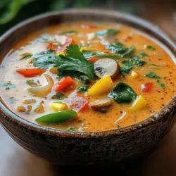 Die cremige Thai-Kokosnuss-Suppe ist nicht nur ein Genuss für den Gaumen, sondern auch ein Fest für die Sinne. Mit ihrem reichen Aroma und der harmonischen Balance aus süß, sauer und würzig hat diese Suppe ihren Ursprung in der thailändischen Küche, die für ihre vielfältigen und intensiven Geschmäcker bekannt ist. Diese Suppe ist ideal für jedes Wetter – ob an einem kalten Winterabend oder als erfrischende Vorspeise an einem heißen Sommertag.
