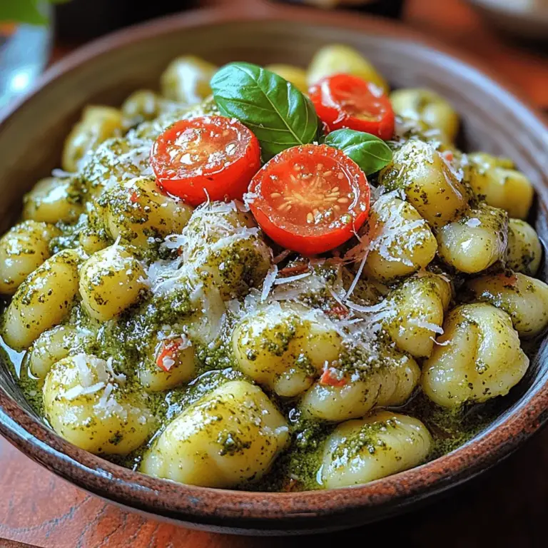 Cremige Basilikum Pesto Gnocchi ist ein köstliches und einfach zuzubereitendes Gericht, das die Aromen frischer Zutaten in einem harmonischen Zusammenspiel vereint. Dieses Gericht ist nicht nur eine großartige Möglichkeit, die italienische Küche in vollen Zügen zu genießen, sondern es ist auch perfekt für verschiedene Anlässe, sei es ein festliches Familienessen, ein romantisches Dinner oder ein schnelles Mittagessen unter der Woche. Gnocchi, die weichen, teigigen Klöße aus Kartoffeln, sind in Kombination mit einem cremigen Pesto eine wahre Geschmacksexplosion, die sowohl alte als auch neue Pasta-Liebhaber begeistert.