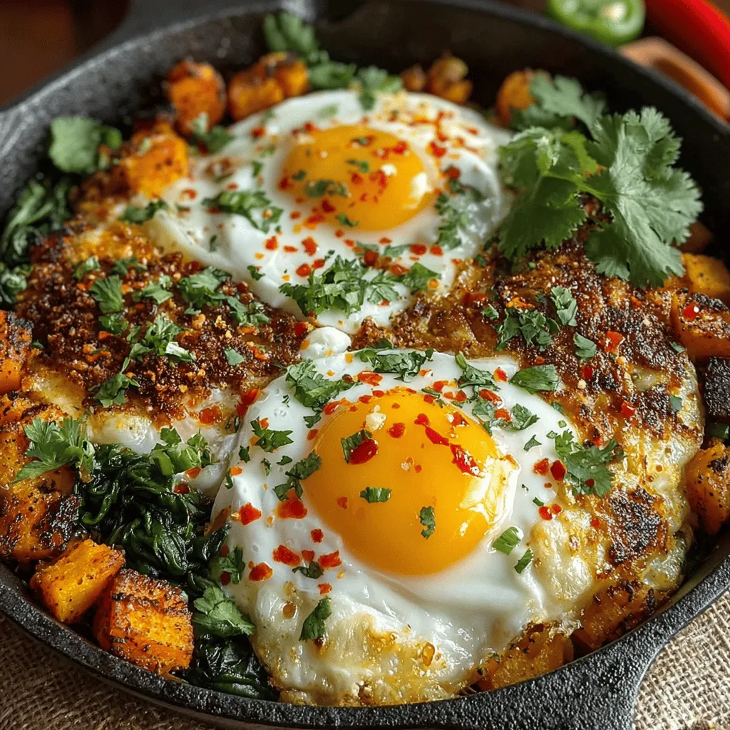 Der sonnige Süßkartoffel-Hash mit Spinat und Eiern ist ein köstliches und nahrhaftes Gericht, das perfekt für das Frühstück oder Brunch geeignet ist. Dieses Rezept vereint die süßen Aromen von Süßkartoffeln mit dem herzhaften Geschmack von Eiern und dem frischen, grünen Crunch von Spinat. Die Inspiration für dieses Gericht stammt aus der Idee, eine ausgewogene und gesunde Mahlzeit zu kreieren, die nicht nur sättigend, sondern auch voller Geschmack ist. Immer mehr Menschen suchen nach nahrhaften Optionen, die einfach zuzubereiten sind und den Tag energisch beginnen lassen.