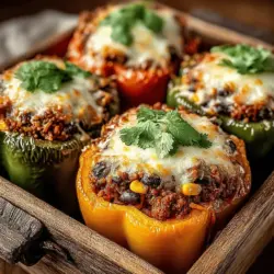 Taco-gefüllte Paprika sind nicht nur ein Fest für die Augen, sondern auch ein Genuss für den Gaumen. Dieses Rezept kombiniert die Aromen klassischer Tacos mit der knackigen Textur frischer Paprika und ist eine perfekte Option für ein schnelles Abendessen oder eine gesunde Mahlzeit. In der heutigen Zeit, in der gesundes Essen und kreative Gerichte immer beliebter werden, bieten Taco-gefüllte Paprika eine schmackhafte Möglichkeit, Gemüse in die Ernährung zu integrieren, ohne auf den Genuss zu verzichten.