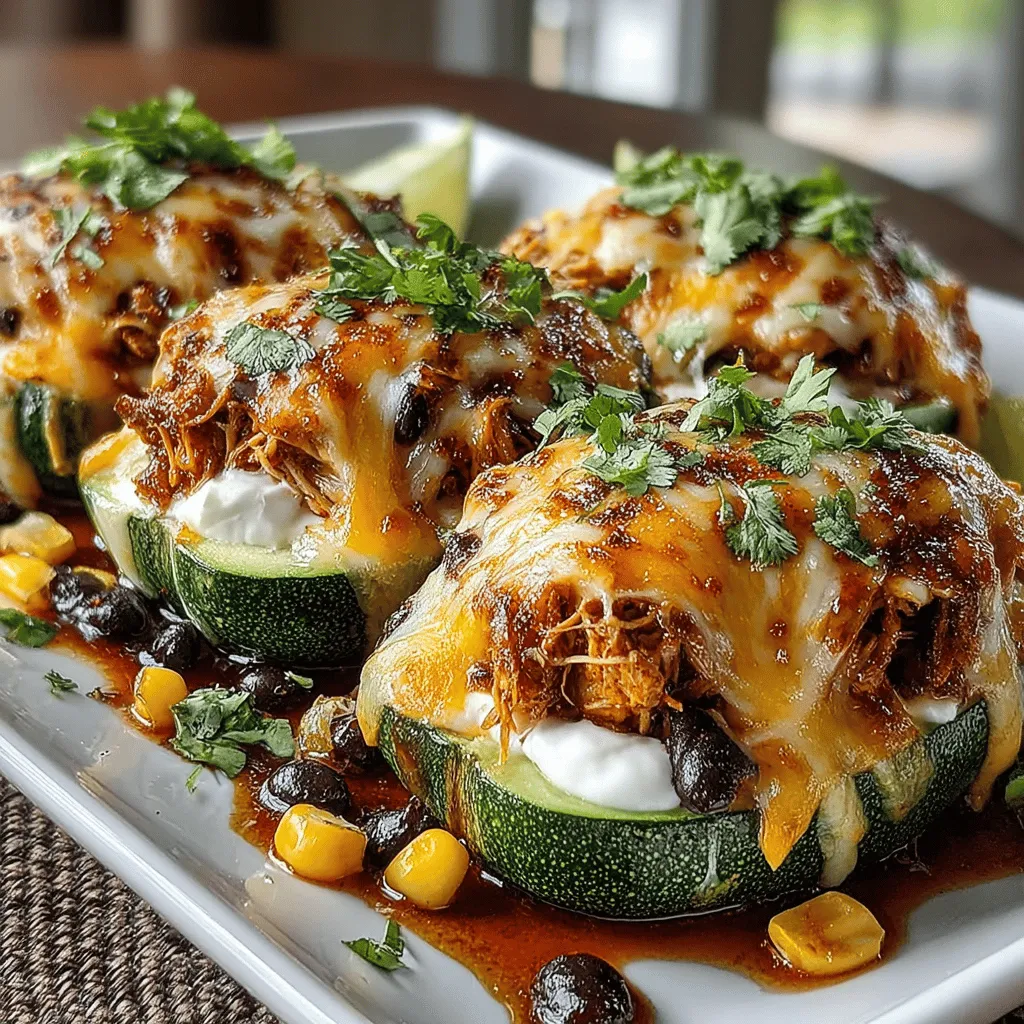 Das Rezept für Smoked BBQ Hühnchen Zucchini-Boote ist nicht nur eine köstliche Art, Zucchini zuzubereiten, sondern auch eine kreative Möglichkeit, übrig gebliebenes Hähnchen zu verwerten. Diese gefüllten Zucchini sind perfekt für Grillabende, Familienessen oder einfach als gesunde Mahlzeit unter der Woche. Die Kombination aus rauchigem BBQ-Geschmack, zartem Hühnchen und frischen Zutaten macht dieses Gericht zu einem echten Hit in vielen Küchen.
