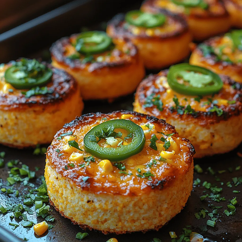 Die Mini Cheddar Cornbread Sliders sind nicht nur ein Genuss für den Gaumen, sondern auch ein tolles Beispiel für die Vielseitigkeit von Maisbrot. Diese kleinen, herzhaften Häppchen sind perfekt für jede Feier, sei es ein Grillabend, eine Familienfeier oder ein geselliges Treffen mit Freunden. Die Kombination aus nussigem Maismehl und scharfem Cheddar-Käse sorgt für einen unverwechselbaren Geschmack, der jeden begeistert. Zudem lassen sich die Slider leicht anpassen und mit verschiedenen Toppings wie Jalapeños oder Frühlingszwiebeln noch individueller gestalten.