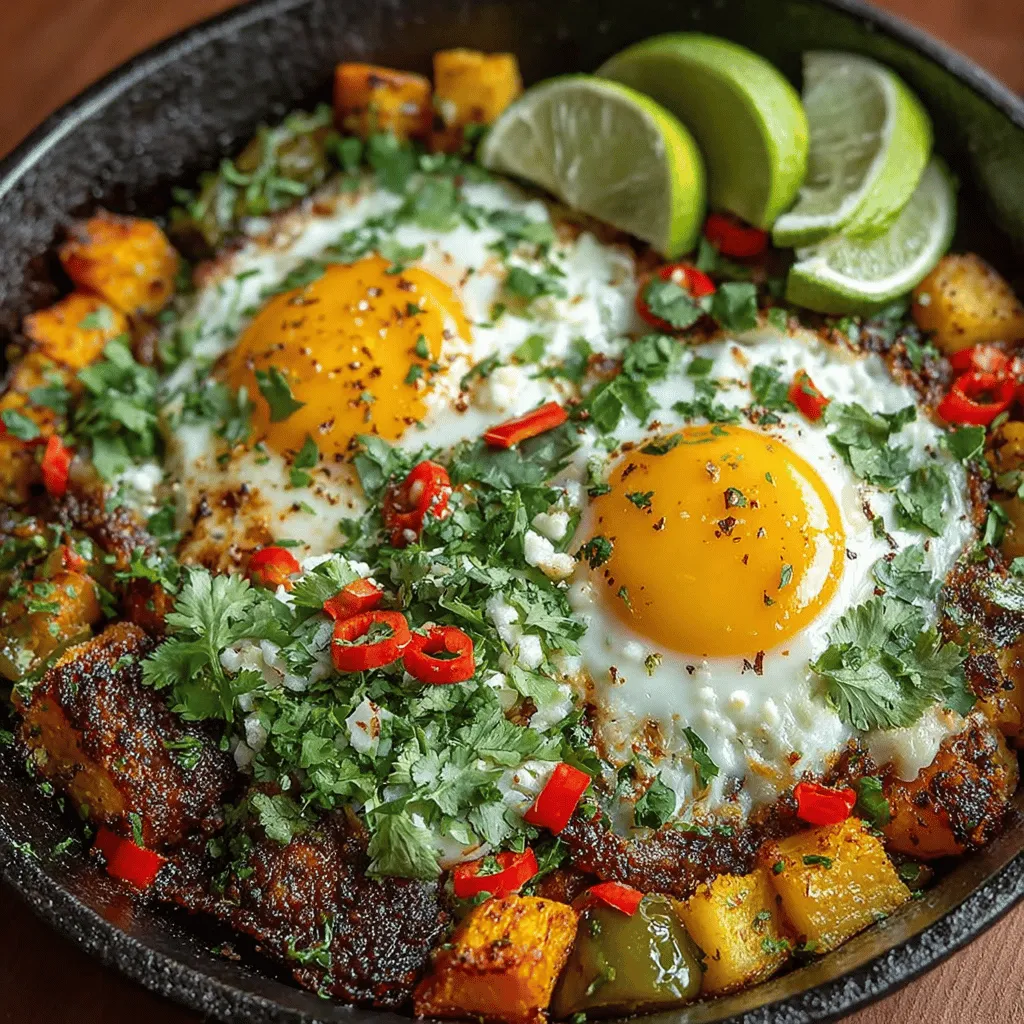 Willkommen zu unserem Rezept für Süßkartoffel-Hatch-Chili-Hash – ein köstliches und nahrhaftes Gericht, das sich perfekt für jede Gelegenheit eignet. Egal, ob Sie ein herzhaftes Frühstück, ein leichtes Mittagessen oder ein schnelles Abendessen zubereiten möchten, dieser Hash ist einfach zuzubereiten und wird sicherlich die Herzen und Mägen Ihrer Familie und Freunde erfreuen. Die Kombination aus süßen, schmackhaften Süßkartoffeln und dem feurigen Geschmack der Hatch-Chilis kreiert ein Gericht, das sowohl nahrhaft als auch appetitlich ist.