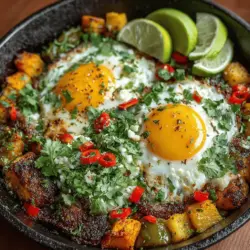 Willkommen zu unserem Rezept für Süßkartoffel-Hatch-Chili-Hash – ein köstliches und nahrhaftes Gericht, das sich perfekt für jede Gelegenheit eignet. Egal, ob Sie ein herzhaftes Frühstück, ein leichtes Mittagessen oder ein schnelles Abendessen zubereiten möchten, dieser Hash ist einfach zuzubereiten und wird sicherlich die Herzen und Mägen Ihrer Familie und Freunde erfreuen. Die Kombination aus süßen, schmackhaften Süßkartoffeln und dem feurigen Geschmack der Hatch-Chilis kreiert ein Gericht, das sowohl nahrhaft als auch appetitlich ist.