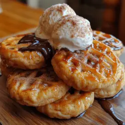 Willkommen in der köstlichen Welt der gefrorenen Joghurt-Churro-Keks-Münzen! Dieses einzigartige Rezept vereint die knusprige Textur von Churros mit der cremigen Frische von gefrorenem Joghurt, um ein unwiderstehliches Dessert zu kreieren, das sowohl Kinder als auch Erwachsene begeistert. Die Kombination aus süßem Keks und erfrischendem Joghurt sorgt nicht nur für ein Geschmackserlebnis, sondern auch für eine spielerische Präsentation, die zum Teilen einlädt.