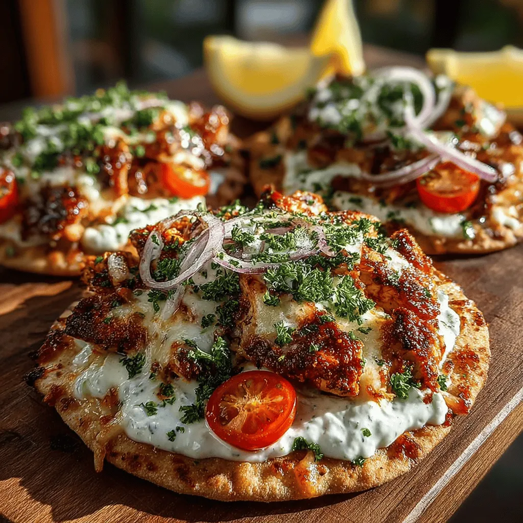 Wenn Sie auf der Suche nach einer kreativen und schmackhaften Möglichkeit sind, Hähnchen und Pita-Brot zu kombinieren, sind die Mini Chicken Shawarma Pita Pizzas genau das Richtige für Sie! Diese einfache und köstliche Mahlzeit bringt den beliebten Geschmack des klassischen Shawarma in eine handliche, pizzenartige Form, die perfekt für ein schnelles Abendessen oder als Snack für Ihre nächste Zusammenkunft ist. Shawarma, ursprünglich aus dem Nahen Osten stammend, hat in den letzten Jahren weltweit an Beliebtheit gewonnen, und die Kombination mit Pita-Pizza bietet eine aufregende Vielfalt, die sowohl Kinder als auch Erwachsene anspricht.