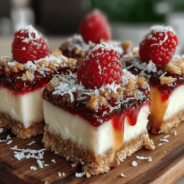 Die Himmlischen Himbeer-Crunch-Riegel sind nicht nur ein wahrer Gaumenschmaus, sondern auch eine gesunde Snack-Option für alle, die ihre Naschgelüste stillen möchten, ohne auf Nährstoffe zu verzichten. Diese Riegel sind perfekt für den Nachmittagssnack, als Dessert oder sogar als Frühstück to-go. Sie vereinen die cremige Konsistenz von griechischem Joghurt mit der fruchtigen Frische von Himbeeren und einer knackigen Granola-Schicht. Der Einsatz von frischen, natürlichen Zutaten sorgt nicht nur für einen großartigen Geschmack, sondern auch für eine ausgewogene Ernährung.