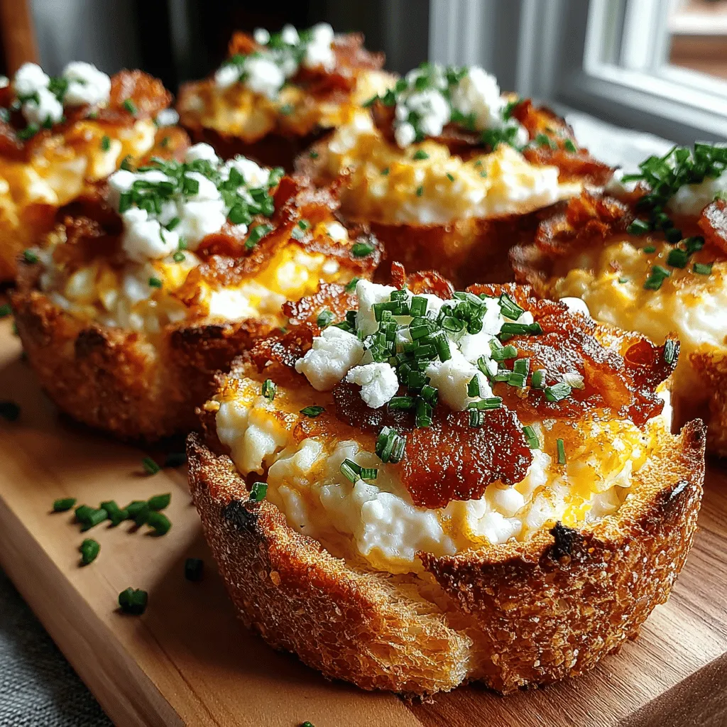 Suchen Sie nach einer kreativen und leckeren Möglichkeit, Ihr Frühstück zu bereichern? Dann sind die Mini-Ei-Toastbecher mit Käse genau das Richtige für Sie! Dieses Rezept kombiniert die herzhaften Aromen von Eiern, Käse und optionalem Speck oder Schinken in einer knusprigen Brothülle, die nicht nur köstlich, sondern auch optisch ansprechend ist. Ideal für ein schnelles Frühstück unter der Woche oder als schmackhafter Snack für Gäste – diese kleinen Leckerbissen werden schnell zum Favoriten Ihrer Familie und Freunde.