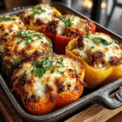 Die bunten mit Truthahn gefüllten Mini-Paprika sind ein köstliches und gesundes Gericht, das in der modernen Küche zunehmend beliebter wird. Diese gefüllten Paprika sind nicht nur farbenfroh und ansprechend, sondern auch vollgepackt mit Nährstoffen. Ursprünglich stammen gefüllte Paprika aus verschiedenen Küchen weltweit, wobei jede Kultur ihre eigenen Variationen und Füllungen entwickelt hat. In diesem Rezept verwenden wir mageres Truthahnfleisch, Quinoa und frisches Gemüse, um eine gesunde und schmackhafte Option zu bieten, die sich hervorragend für ein schnelles Abendessen oder als Party-Snack eignet.