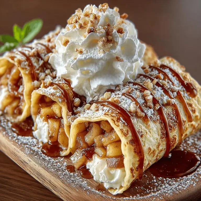 Die Kombination aus frischen Äpfeln und fluffigen Pfannkuchen ist eine der besten Möglichkeiten, um den Tag zu beginnen. Die Apfel-Pfannkuchen-Röllchen sind ein perfektes Beispiel dafür, wie man mit einfachen Zutaten ein beeindruckendes Gericht zaubern kann, das sowohl Kinder als auch Erwachsene begeistert. Diese Röllchen sind nicht nur optisch ansprechend, sondern auch geschmacklich ein Hochgenuss – ideal für ein gemütliches Frühstück oder als süße Nachspeise.