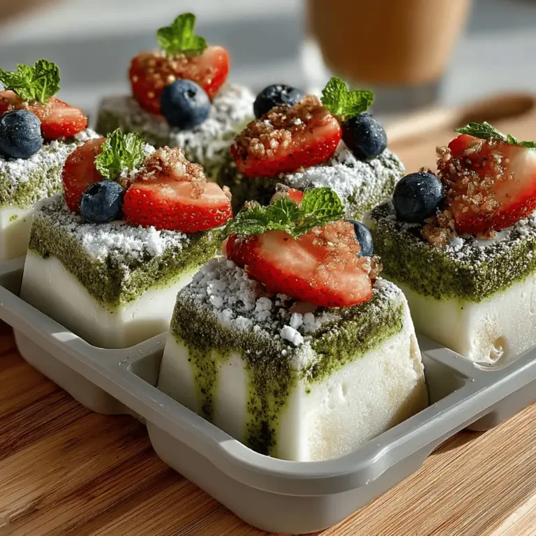 Griechischer Joghurt ist der Hauptbestandteil dieses Rezepts und verleiht den Häppchen eine cremige Textur sowie einen reichen Geschmack. Er enthält mehr Protein als herkömmlicher Joghurt und ist gleichzeitig eine ausgezeichnete Quelle für Kalzium und Probiotika, die gut für die Verdauung sind. Die Wahl zwischen naturbelassenem oder aromatisiertem Joghurt hängt von Ihren persönlichen Vorlieben ab – die ungesüßte Variante lässt den Matcha-Geschmack stärker zur Geltung kommen.