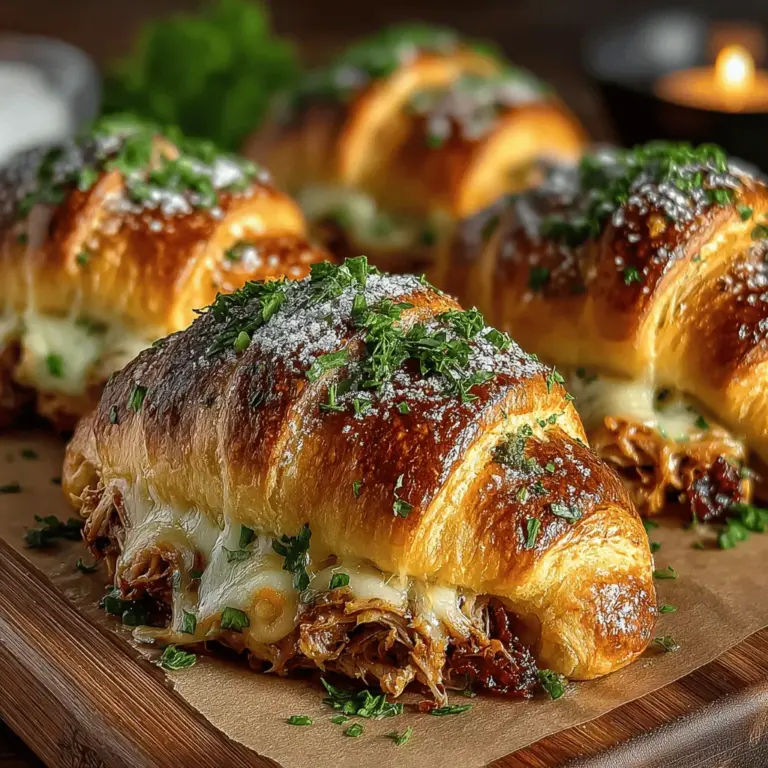 Die Zutaten für die Mini Hähnchen-Pesto-Crescent-Melts sind sorgfältig ausgewählt, um ein harmonisches Geschmackserlebnis zu schaffen. Jedes Element bringt seine eigene Note in das Gericht ein: