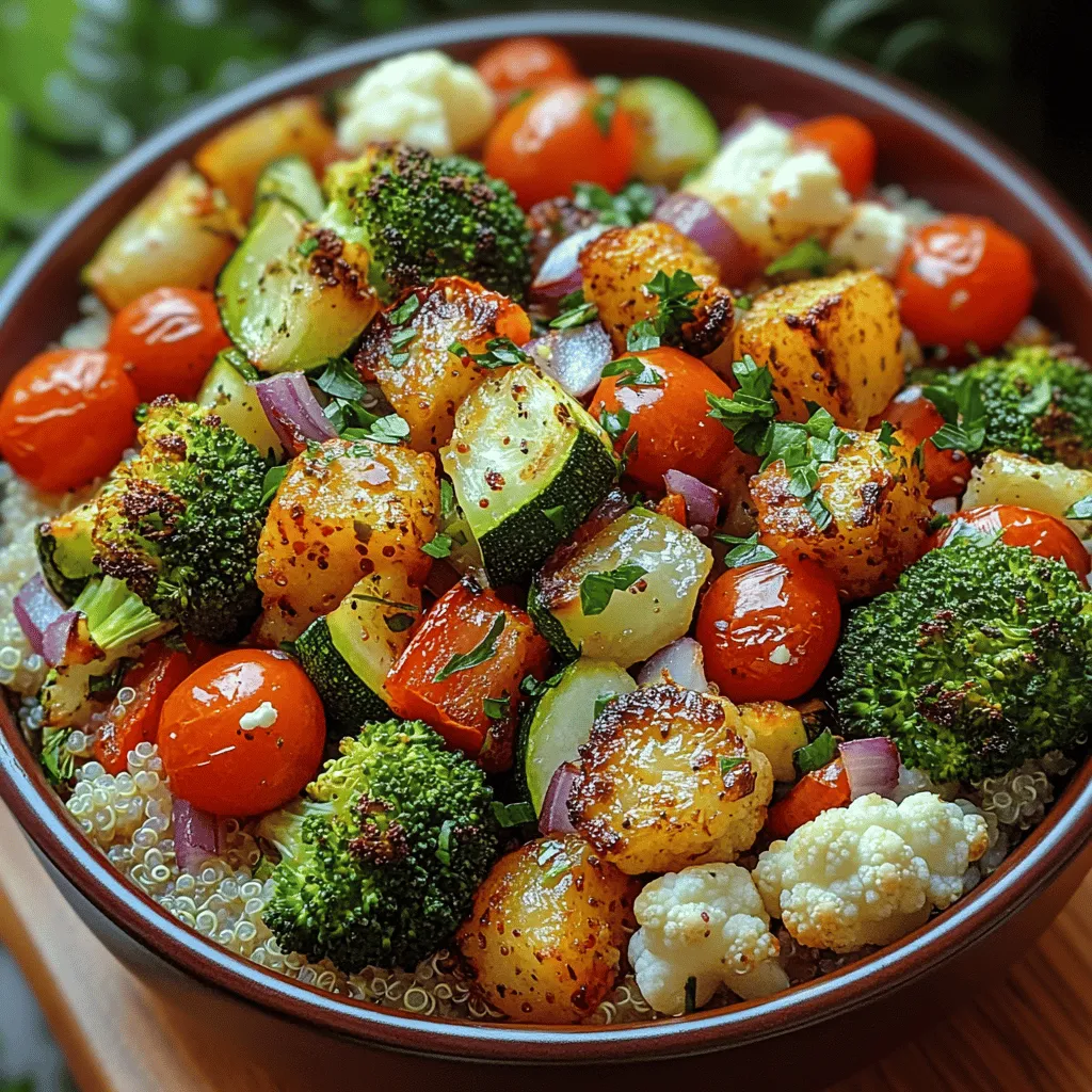 Röstgemüse ist nicht nur lecker, sondern auch äußerst gesund. Gemüse wie Brokkoli, Blumenkohl, Paprika und Zucchini sind reich an Vitaminen, Mineralstoffen und Ballaststoffen, die die Gesundheit fördern und das Wohlbefinden steigern. Längeres Rösten im Ofen intensiviert die natürlichen Aromen und sorgt dafür, dass das Gemüse zart und leicht karamellisiert wird. Diese Zubereitungsart macht das Gemüse besonders schmackhaft und ansprechend.