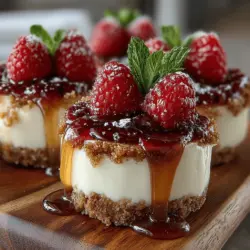 Wenn die Temperaturen steigen und die Sonne hell am Himmel scheint, gibt es nichts Erfrischenderes als ein köstliches, gefrorenes Dessert. Die gefrorenen Joghurt Himbeer-Pie-Münzen sind die perfekte Antwort auf die Frage, was man an einem heißen Sommertag genießen kann. Diese kleinen Leckereien kombinieren die Süße von frischen Himbeeren mit der Cremigkeit von griechischem Joghurt und einem knusprigen Graham-Cracker-Boden. Sie sind nicht nur ein Genuss für den Gaumen, sondern auch ein optischer Leckerbissen, der auf jedem Tisch für Aufsehen sorgt.