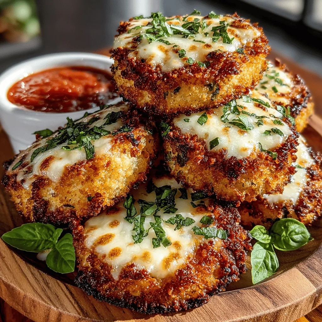 Auberginen, auch als Eierpflanzen bekannt, sind ein vielseitiges Gemüse, das in der mediterranen Küche eine wichtige Rolle spielt. Diese Krosse Eierpflanzen-Parmesan-Runden aus der Heißluftfritteuse sind eine köstliche Alternative zu herkömmlichen frittierten Snacks und bringen den reichen Geschmack Italiens direkt auf Ihren Tisch. Mit ihrem goldbraunen, knusprigen Äußeren und dem zarten, geschmackvollen Inneren sind diese Auberginenrunden nicht nur ein Genuss für die Augen, sondern auch für den Gaumen.