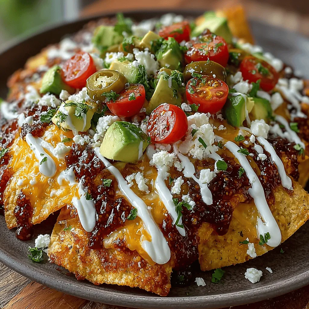 Das Rezept für Feigenmarmelade Nachos Supreme ist eine köstliche Fusion aus süßen und herzhaften Aromen, die es zu einem einzigartigen Snack für jede Gelegenheit macht. Diese kreative Nacho-Variante kombiniert die herzhafte Basis von Tortilla-Chips mit der süßen, fruchtigen Note von Feigenmarmelade und verleiht dem traditionellen Nacho-Gericht einen modernen Twist. Ursprünglich aus Mexiko stammend, haben Nachos sich weltweit verbreitet und wurden in unzähligen Varianten neu interpretiert. Mit dieser besonderen Kombination aus Käse, frischem Gemüse und einer süßen Marmelade wird jeder Biss zu einem Geschmackserlebnis.