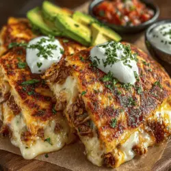 Die Cheesy Hatch Chili Chicken Quesadillas sind nicht nur ein schmackhaftes Gericht, sondern auch eine Hommage an die Aromen der mexikanischen Küche. Diese Quesadillas vereinen zartes, zerrupftes Hühnchen mit der Schärfe von gerösteten Hatch-Chilis und dem geschmolzenen Käse – ein Genuss, der jeden Feinschmecker begeistert. Ursprünglich aus Mexiko stammend, sind Quesadillas mittlerweile in vielen Kulturen populär geworden und bieten unzählige Variationsmöglichkeiten.