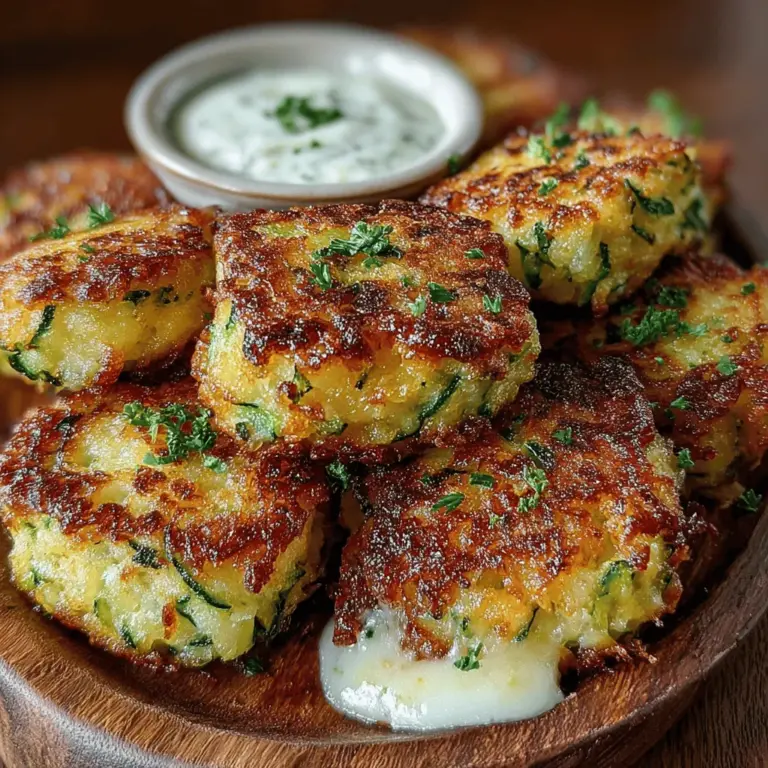 Wenn Sie auf der Suche nach einem gesunden, schmackhaften Snack sind, der sowohl Kinder als auch Erwachsene begeistert, dann sind Käse-Zucchini-Tater-Tots genau das Richtige für Sie. Dieses Rezept kombiniert die frische, zarte Textur von Zucchini mit der herzhaften Würze von Käse und der Sättigung von Kartoffeln. Die goldbraun frittierten Tater-Tots sind nicht nur ein Genuss für den Gaumen, sondern auch ein echter Blickfang auf jedem Tisch. Ob als Fingerfood für Partys, als Beilage zu einem Hauptgericht oder einfach nur als Snack für zwischendurch – diese Tater-Tots sind vielseitig und leicht zuzubereiten.