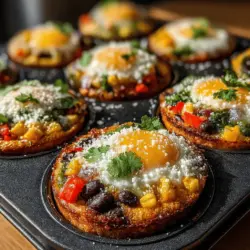 Die Würzigen Gemüse-Chili-Ei-Muffins sind nicht nur ein beliebter Frühstücksgenuss, sondern auch ein gesundes Gericht, das sich perfekt für jede Tageszeit eignet. Diese Muffins kombinieren die Aromen von frischem Gemüse, herzhaften Gewürzen und Ei, um ein nahrhaftes und sättigendes Gericht zu kreieren. Ursprünglich aus der amerikanischen Küche stammend, haben diese Muffins mittlerweile ihren Weg in viele Haushalte gefunden, da sie einfach zuzubereiten sind und sich hervorragend als Meal Prep für die Woche eignen. Die Kombination aus schwarzen Bohnen, Paprika und Gewürzen sorgt für ein einzigartiges Geschmackserlebnis, das sowohl köstlich als auch nahrhaft ist.