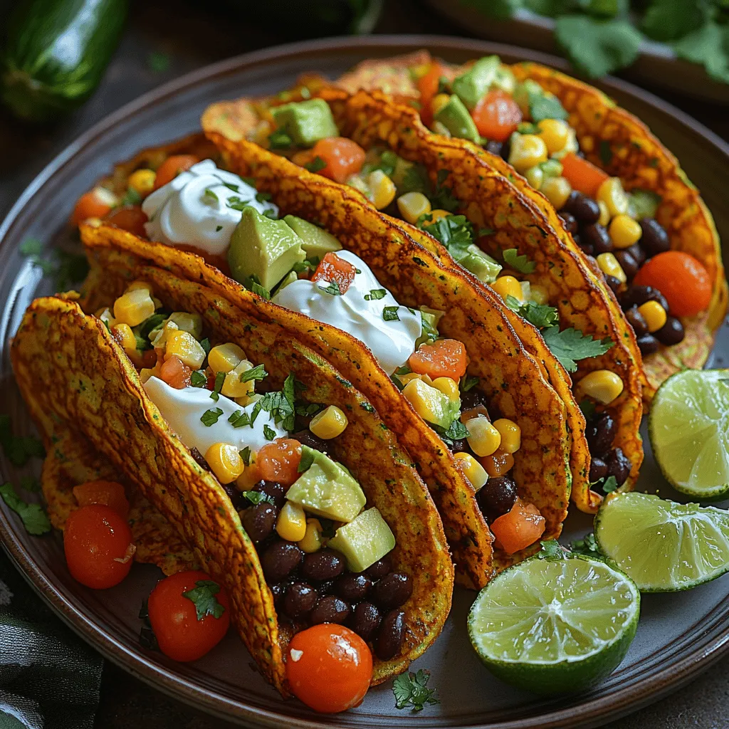Zucchini-Pfannkuchen-Tacos sind nicht nur eine köstliche, sondern auch eine kreative Möglichkeit, frisches Gemüse in eine herzhafte Mahlzeit zu integrieren. Diese Tacos bieten eine gelungene Kombination aus gesunden Zutaten und einem aufregenden Geschmack, der sowohl Vegetarier als auch Fleischliebhaber begeistert. Die Pfannkuchen aus Zucchini sind eine wunderbare glutenfreie Alternative zu traditionellen Tortillas und bieten eine leichte, aber dennoch sättigende Basis für eine Vielzahl an Füllungen.