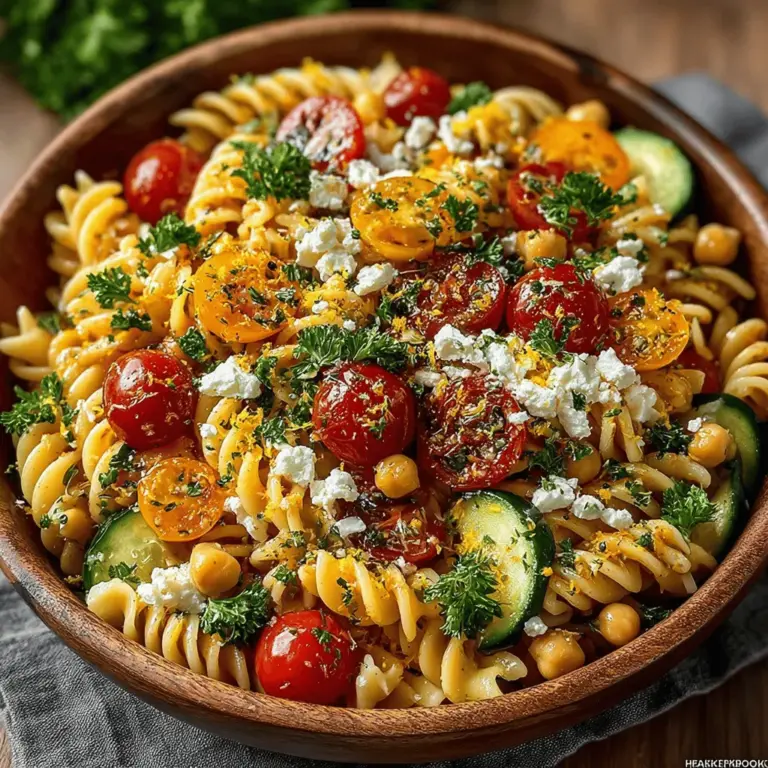 In der modernen Küche gewinnen gesunde und abwechslungsreiche Rezepte immer mehr an Bedeutung. Gesundheitsbewusste Ernährung und der Trend zu pflanzlichen Lebensmitteln haben viele Menschen dazu inspiriert, kreative und köstliche Gerichte zuzubereiten. Ein solches Rezept, das sowohl nahrhaft als auch einfach zuzubereiten ist, ist der Zesty Lemon Garlic Kichererbsen-Pasta-Salat. Dieser erfrischende Salat vereint die herzhaften Aromen von Kichererbsen und frischen Gemüse mit dem spritzigen Geschmack von Zitrone und Knoblauch. Ideal als leichtes Mittagessen, Beilage oder für ein Picknick, ist dieser Salat nicht nur lecker, sondern auch vollgepackt mit Nährstoffen.