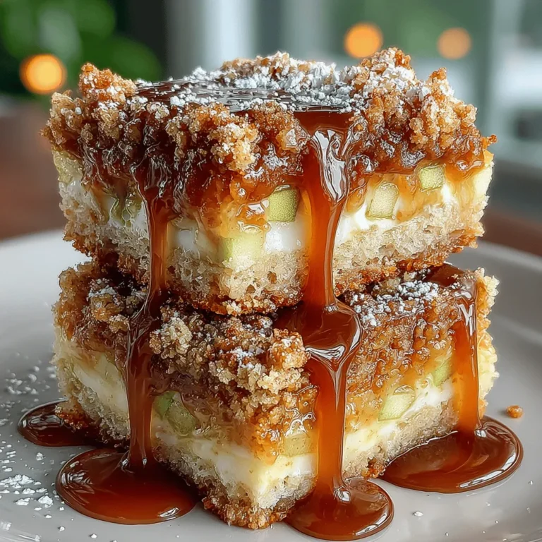 Karamellisierte Apfel-Crumble-Riegel sind eine köstliche und herzhafte Leckerei, die den Geschmack von frisch gebackenen Äpfeln mit der knusprigen Textur eines klassischen Crumbles vereint. Diese Riegel sind nicht nur ein Genuss für den Gaumen, sondern auch eine wunderbare Art, die Aromen des Herbstes in Ihr Zuhause zu bringen. Egal, ob Sie eine süße Nachspeise für eine Feier planen oder einfach nur etwas Leckeres für den Nachmittagskaffee suchen, diese Riegel sind die perfekte Wahl.