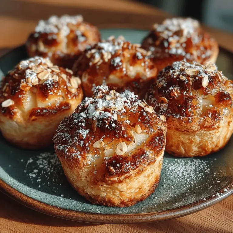 Gebackene Apfel-Pie Frühstückshäppchen sind eine köstliche Kombination aus zarten Äpfeln, aromatischen Gewürzen und buttrigem Blätterteig, die perfekt für ein schnelles Frühstück oder einen süßen Snack sind. Diese kleinen Leckerbissen sind nicht nur einfach zuzubereiten, sondern bieten auch einen wunderbaren Geschmack, der sowohl Kinder als auch Erwachsene begeistert. Egal, ob Sie sie zum Frühstück, als Dessert oder einfach nur, um den kleinen Hunger zwischendurch zu stillen, servieren – diese Häppchen werden schnell zu einem Ihrer Lieblingsrezepte.