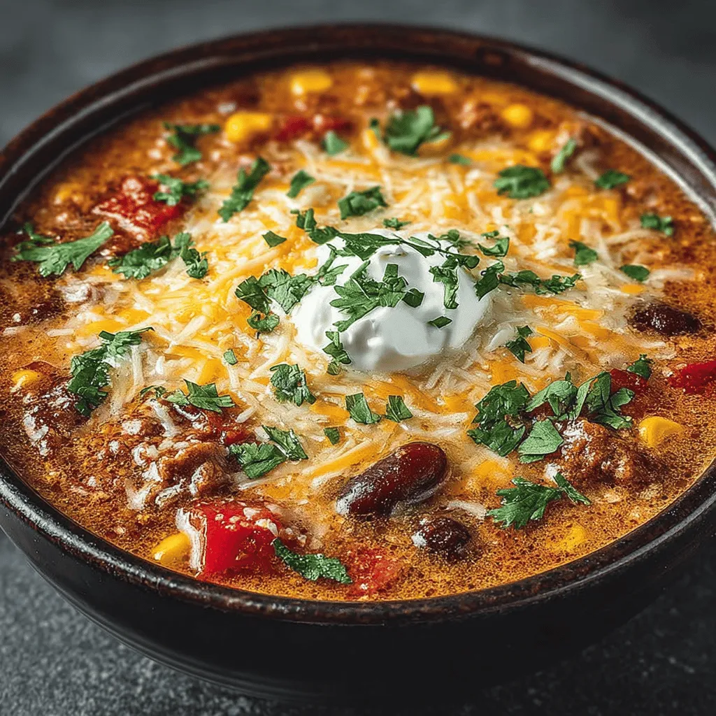 Willkommen in der Welt des Gemütlichen Crockpot Cremigen Truthahn-Chilis! Dieses herzliche und schmackhafte Gericht ist nicht nur einfach zuzubereiten, sondern auch perfekt für gesellige Abende oder entspannte Familienessen. Die Kombination aus zartem Truthahnfleisch und einer Vielzahl von Bohnen, Gemüse und Gewürzen sorgt für ein unvergleichliches Geschmackserlebnis, das jeden Chili-Liebhaber begeistern wird.